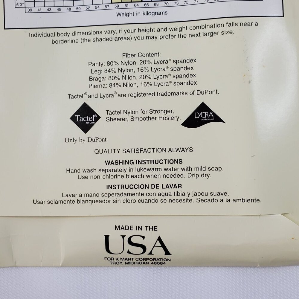 VTG Jaclyn Smith Navy Control Top Pantyhose Size A 20 Denier Sandalfoot - Picture 5 of 8